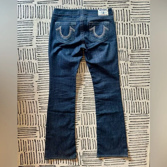 True Religion Dark Blue Boot Cut Jeans - Picture 5 of 7